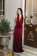 VESTIDO CELESTE BURDEO