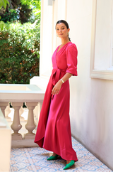 VESTIDO  TITA FUCSIA
