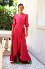 VESTIDO  TITA FUCSIA