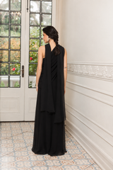 VESTIDO ADELA NEGRO GASA