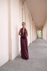 VESTIDO CLARA BURDEO