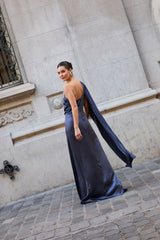 VESTIDO ANASTASIA AZUL PIEDRA