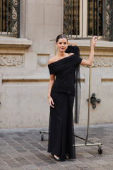 VESTIDO MARIA MALLA NEGRO