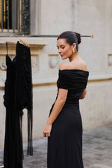 VESTIDO MARIA MALLA NEGRO