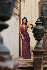 VESTIDO ANTONIA MALVA OSCURO