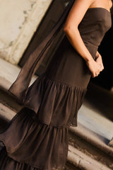 VESTIDO ALICIA CAFÉ