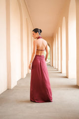 VESTIDO CLARA BURDEO
