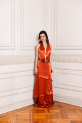 VESTIDO SIMONA COBRE