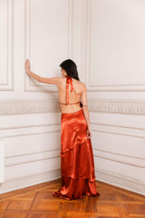 VESTIDO SIMONA COBRE