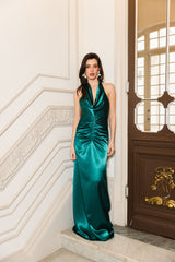VESTIDO MILU VERDE METALIZADO