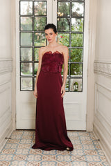 VESTIDO PETUNIA BURDEO