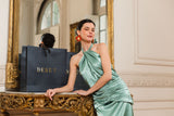 VESTIDO BERNI VERDE AGUA
