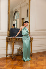 VESTIDO BERNI VERDE AGUA