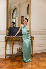 VESTIDO BERNI VERDE AGUA
