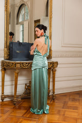 VESTIDO BERNI VERDE AGUA