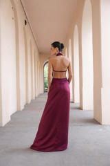 VESTIDO CLARA BURDEO