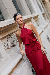 VESTIDO BERNI ROJO ITALIANO