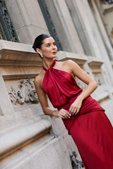 VESTIDO BERNI ROJO ITALIANO