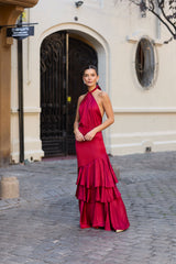 VESTIDO IRENE ROJO ITALIANO