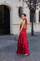 VESTIDO IRENE ROJO ITALIANO