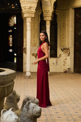 VESTIDO OLIMPIA ROJO ITALIANO