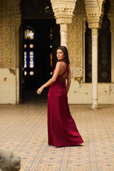 VESTIDO OLIMPIA ROJO ITALIANO