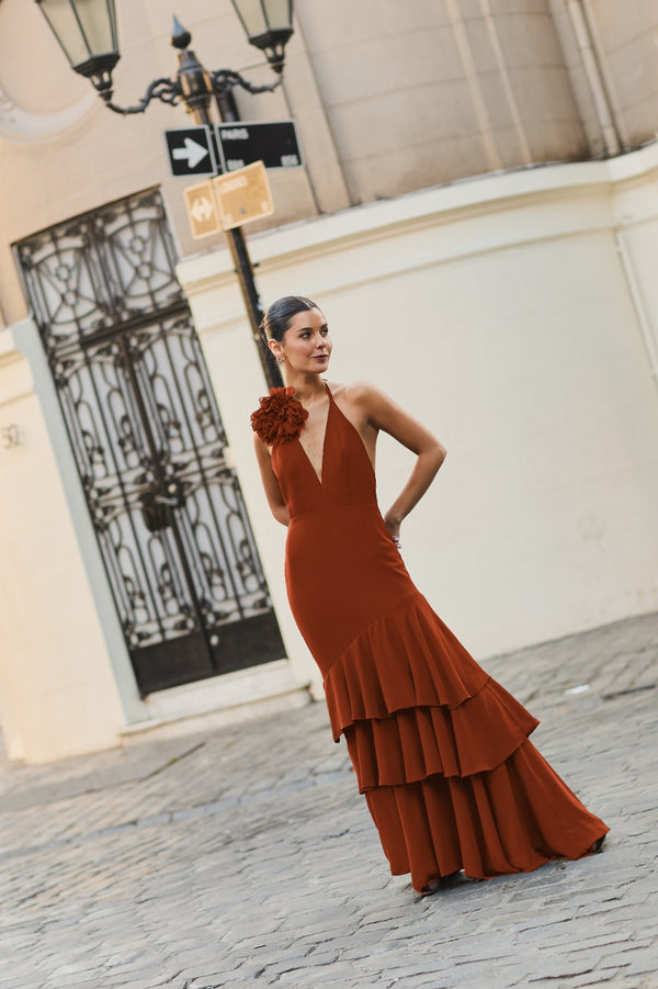 VESTIDO JULIA CAMEL