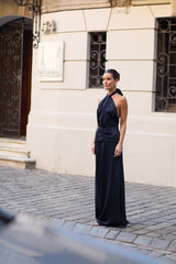 VESTIDO BERNI AZUL MARINO