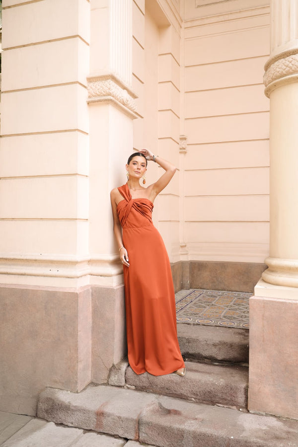 VESTIDO LUPE CARAMELO