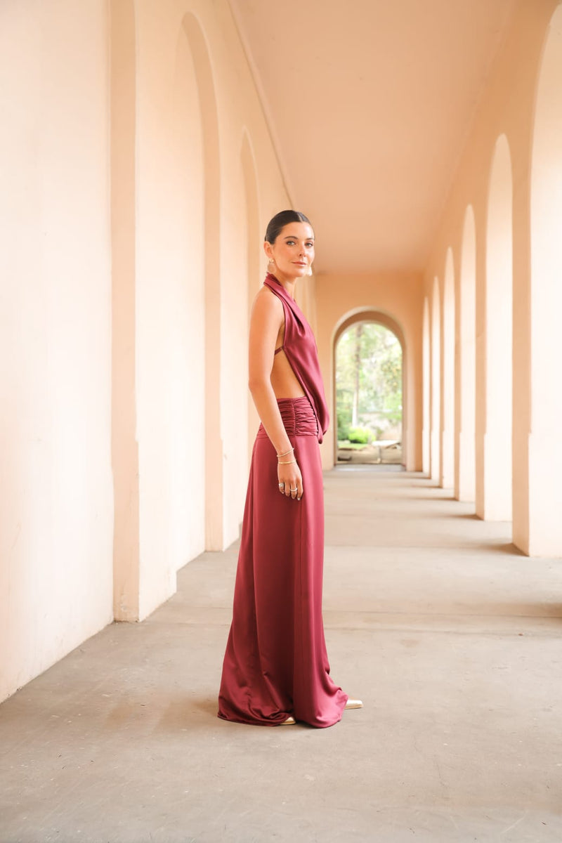 VESTIDO CLARA BURDEO