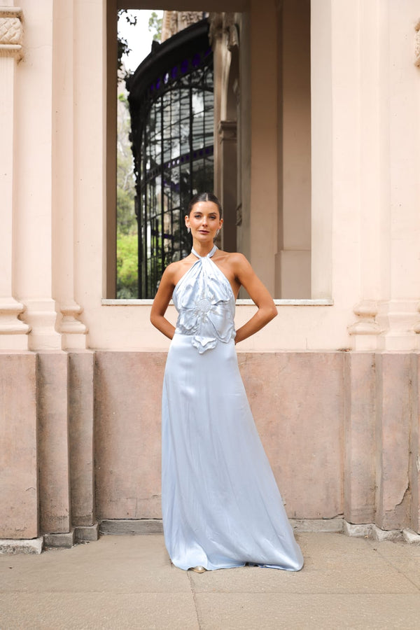 VESTIDO CARO CELESTE ÁNGEL
