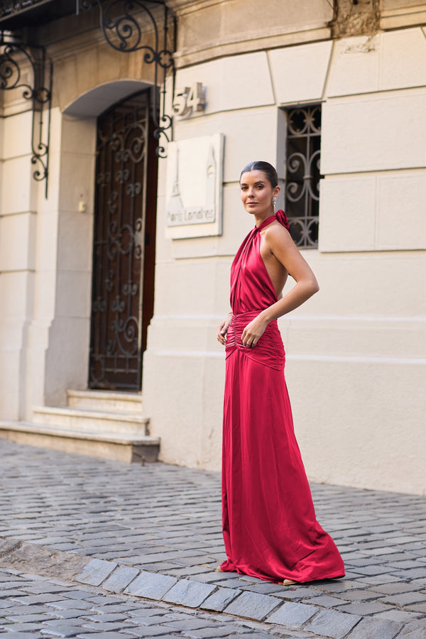 VESTIDO BERNI FUCSIA