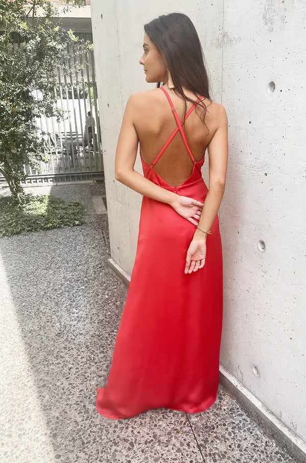 VESTIDO BLANCA SALMON